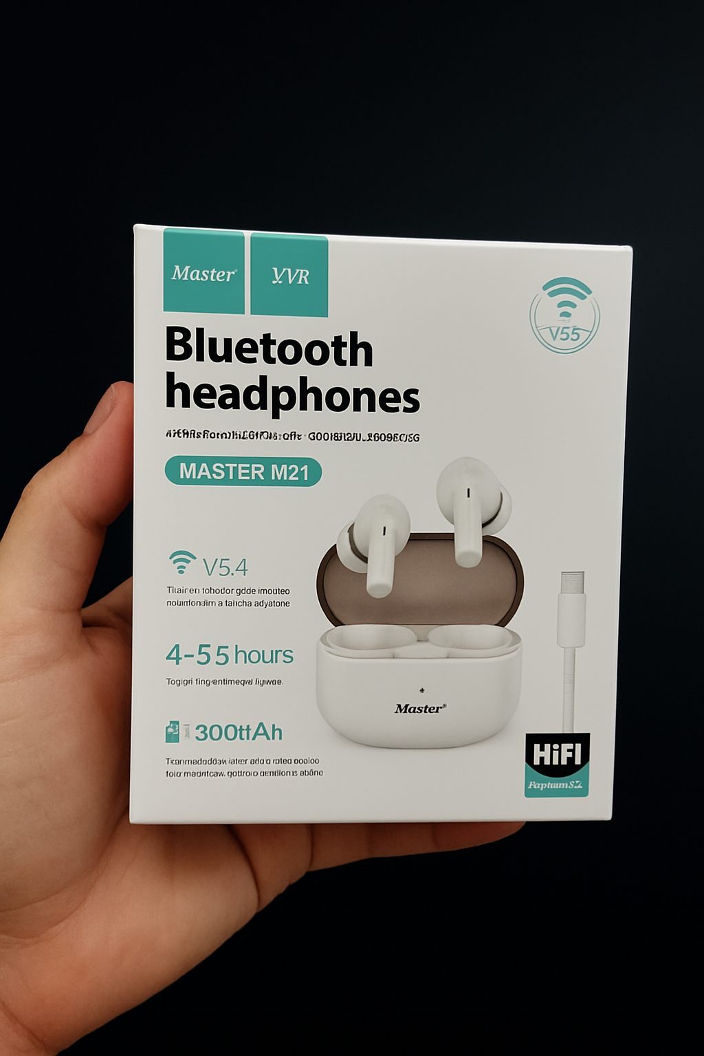 سماعات بلوتوث Master M21 – صوت نقي، بطارية قوية، تصميم مريح