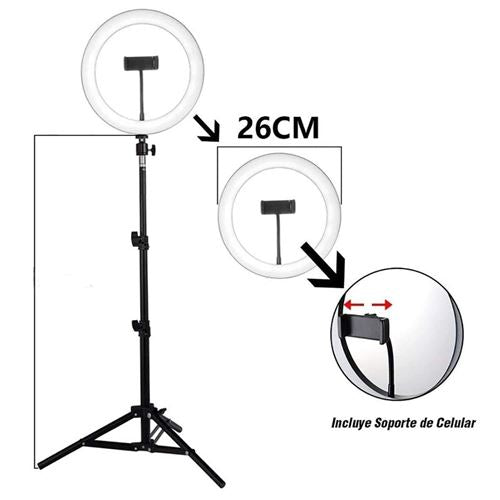 RING LIGHT 26CM – إضاءة احترافية للتصوير والبث