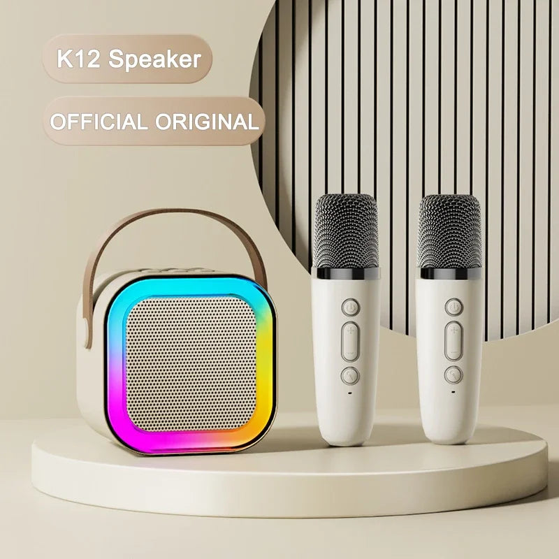 K12 Bluetooth Karaoke Machine Portable 5.3 PA Speaker System مع ميكروفون لاسلكي