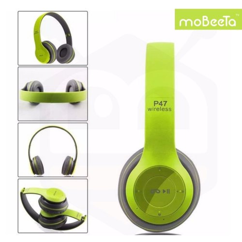 سماعات رأس بلوتوث P47 – صوت نقي، بطارية قوية، تصميم مريح